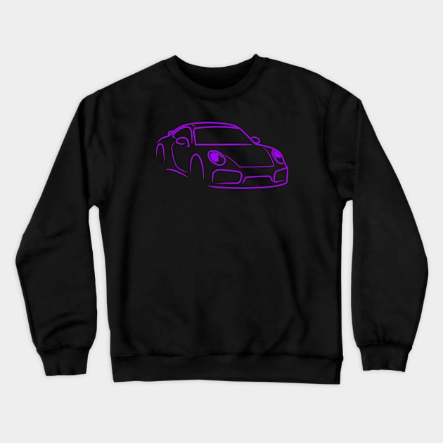 911 car sport racing race ungu Crewneck Sweatshirt by creative.z